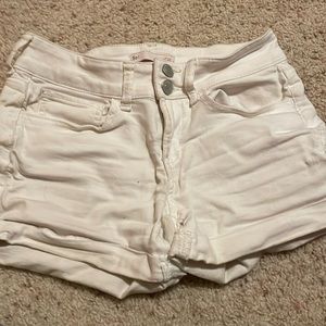 So - white Jean shorts - low rise favorite midi